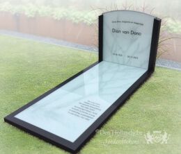 Glazen grafmonument