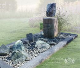 Grafsteen met kunstwerk